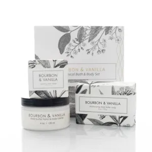 Botanical Bath & Body Set (Bourbon   Vanilla)