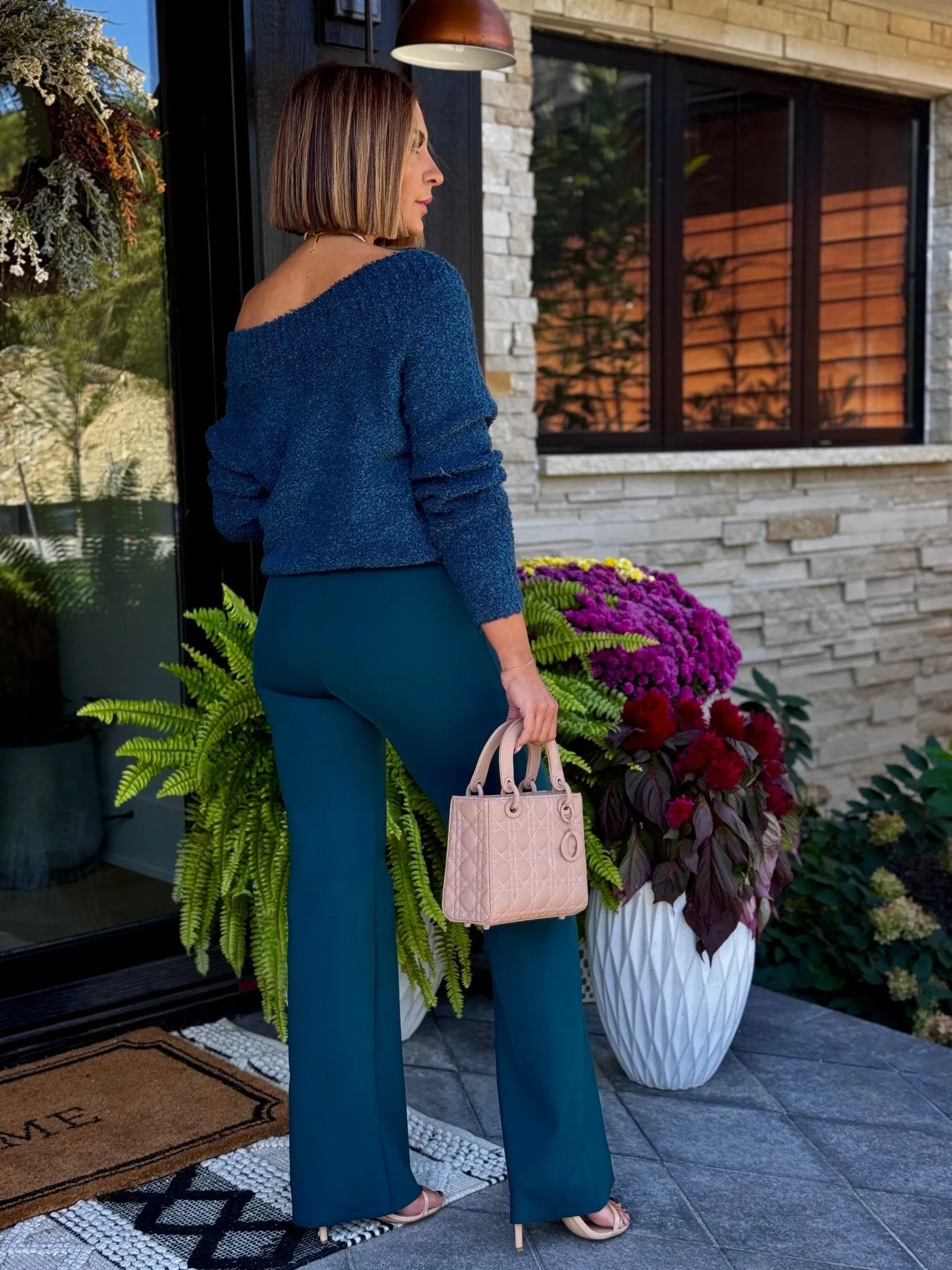 Commando Neoprene Wide Leg Pant (Juniper)