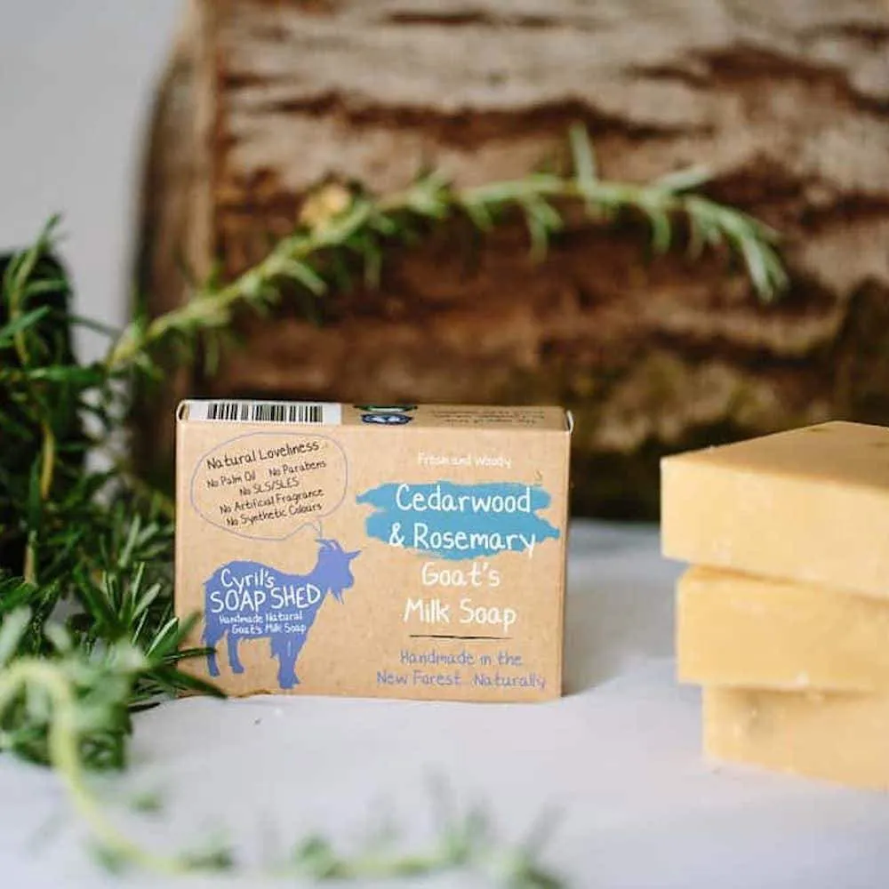 Cyril's Soap Shed Goat's Milk Soap - Cedarwood & Rosemary