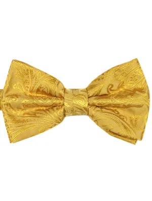 DCLIC Classic Paisley Bow Tie - Yellow