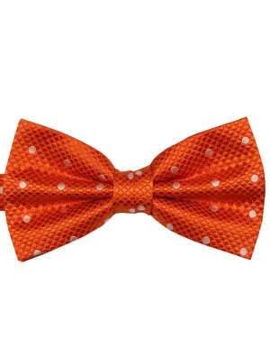 DCLIC Classic Spot Bow Tie - Orange/White