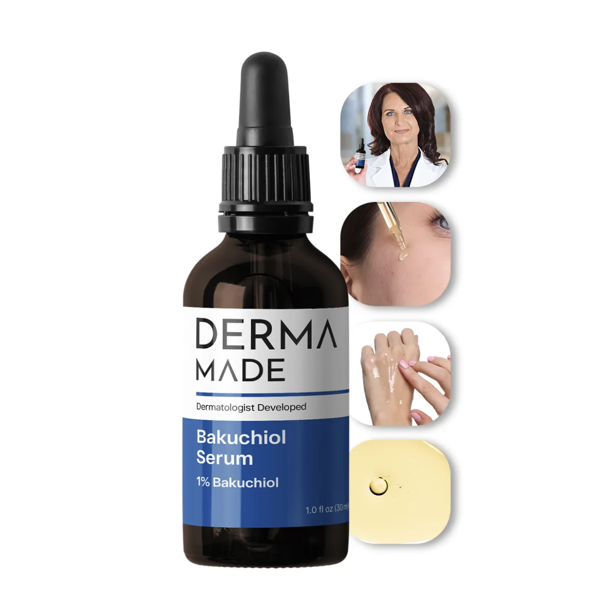 Anti-Aging Derma Made Bakuchiol Serum 1% – Natural Retinol Alternative