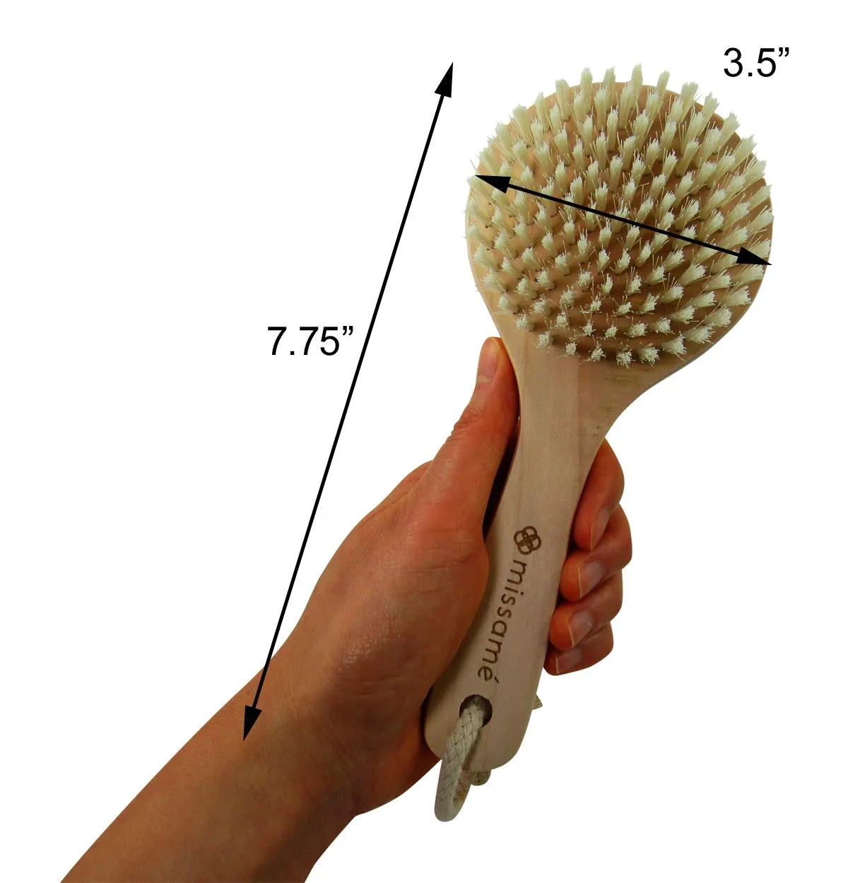Dry Brushing Skin Brush With Short Handle