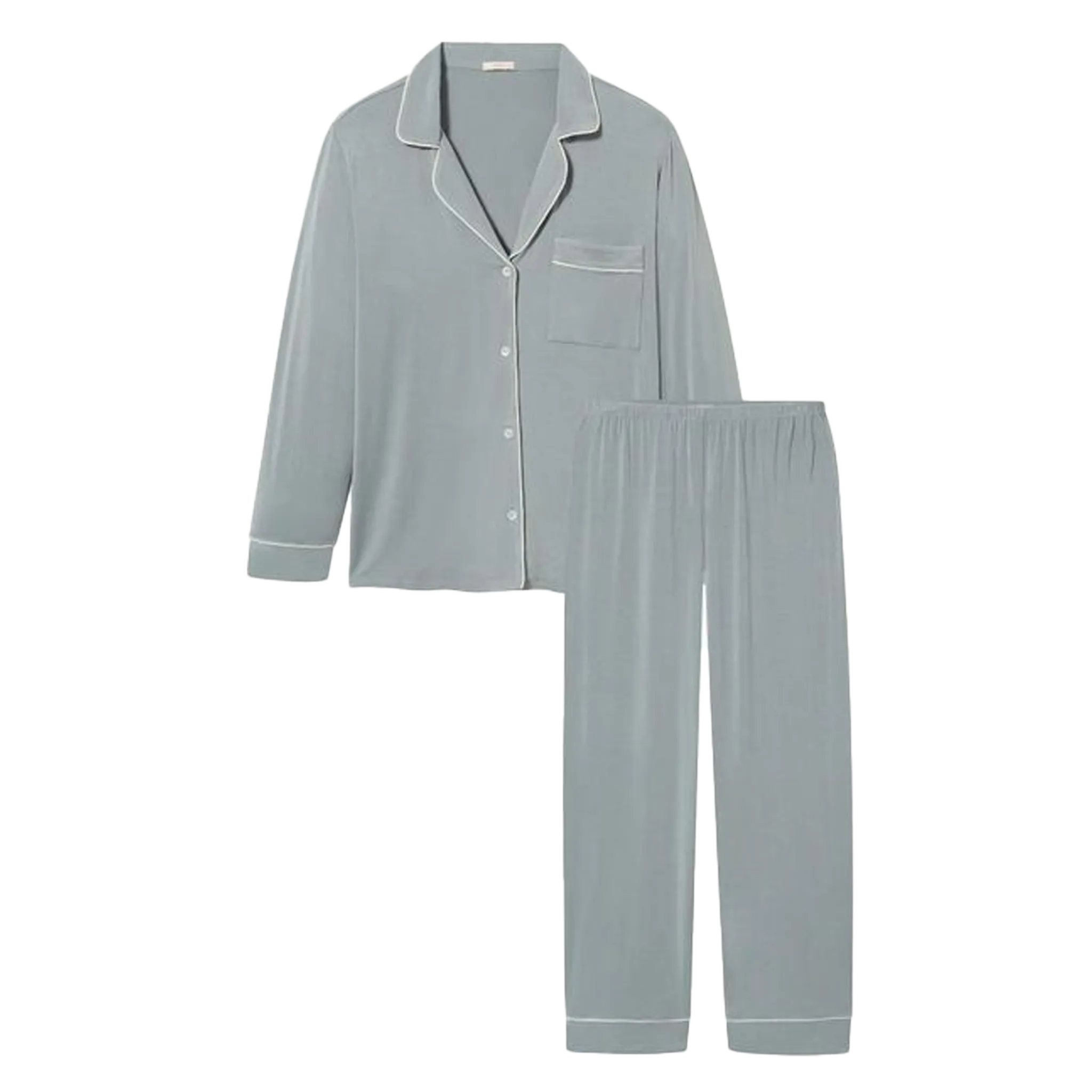Gisele Long Pj Set- Willow Green