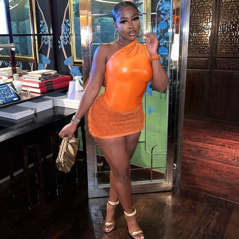 Tank Tops Bodysuit Mini Skirt Two Piece Sets Outfit