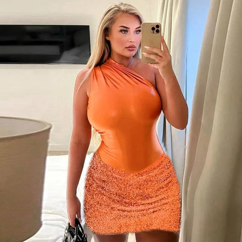 Tank Tops Bodysuit Mini Skirt Two Piece Sets Outfit