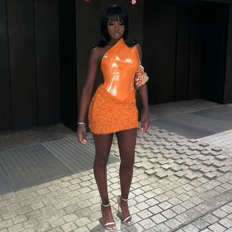 Tank Tops Bodysuit Mini Skirt Two Piece Sets Outfit
